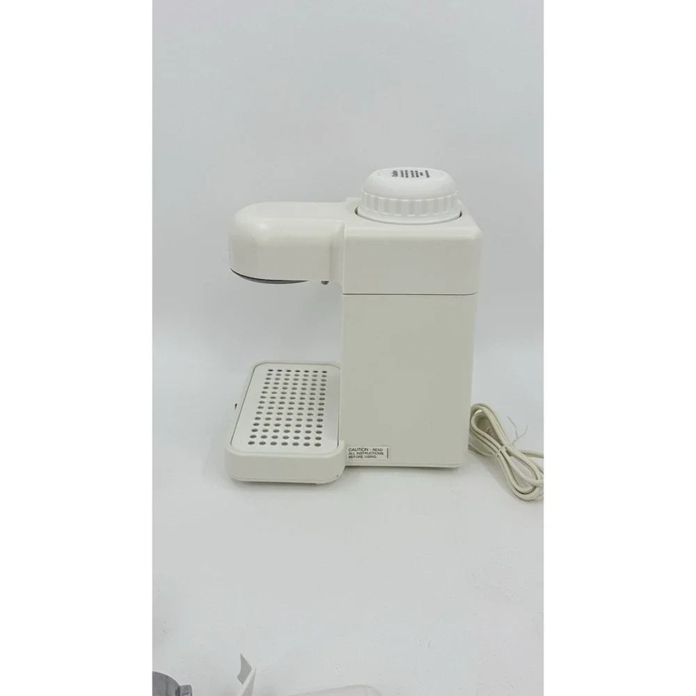 Krups 963 Espresso Mini 4-Cup Cappuccino Machine White Electric Complete & Clean